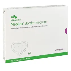 Mepilex Border Sacrum Mölnlycke 22 x 25 cm | 25 Stück